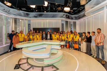 El Rocasa Gran Canaria completa un tour de visitas para celebrar la conquista de la EHF European Cup/TA.